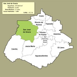 Mapa de San José de Gracia